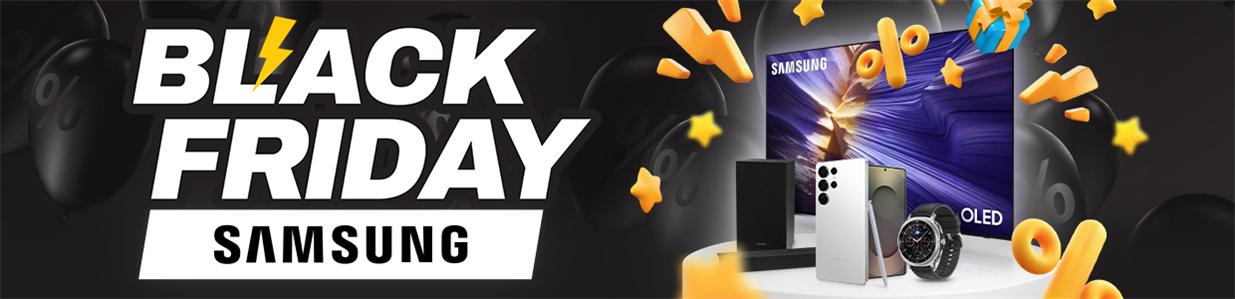 Black Friday se značkou Samsung - telefony, hodinky, soundbary, televize